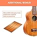 Kmise Professional Ukulele for Adult Beginner, Free Online Lesson 23 inch Concert Mahogany Ukelele with Kids Ukele Bundle Starter Kit Gig Bag Case, Strap, Tuner, Nylon Strings, Book, Uke Gift Choice