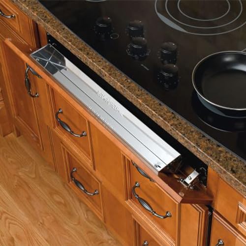 Image of Rev-A-Shelf 22 inch Tip Out Tray with Soft Close for Sink Base Cabinets, Storage Organizer for Kitchen, Laundry Room, or Vanity Cabinets, 6581-22SS-SC-1