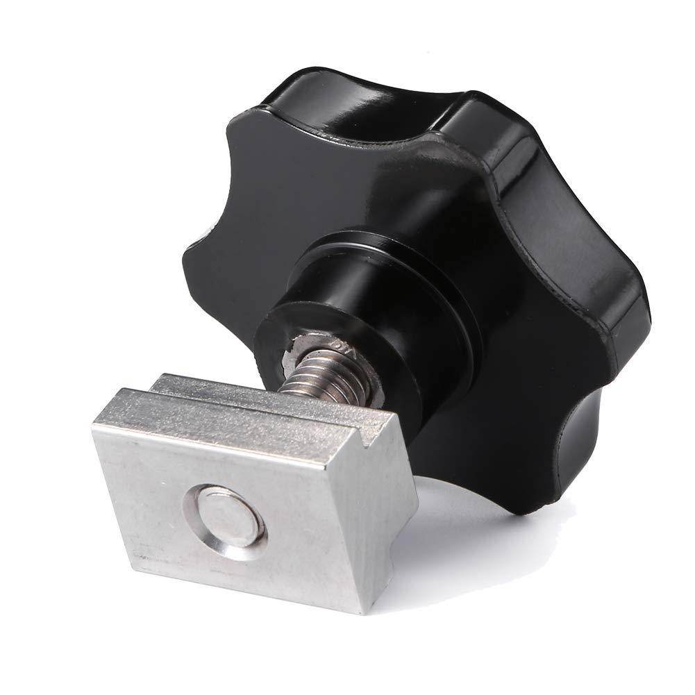 T Slot Nuts for Toyota Bed Deck Rail, 4 PCS Stainless Steel Nuts for Tacoma & Tundra Cleats, Tie Downs and Accessories 3/8"-16 Thread 304 Steel