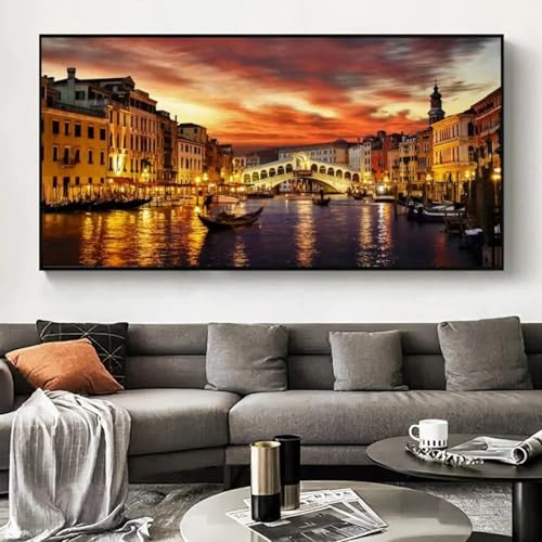 Affiche grand format coucher de soleil pour mur vide salon - 2