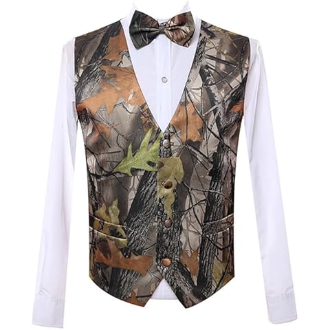 CYStailor Camouflage 5 Button Vest Set Cover