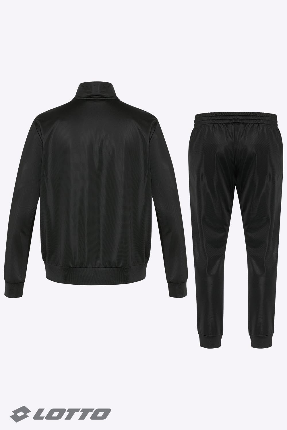 Lotto Męski dres treningowy, granatowy, rozmiar M-5XL, dres sportowy, krój regular fit, ze 100% poliestru, strój rekreacyjny z elastycznym ściągaczem i praktycznymi kieszeniami bocznymi I dres do