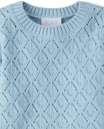 Image of The Children's Place Girls' Long Sleeve Crew Neck Pullover Sweater