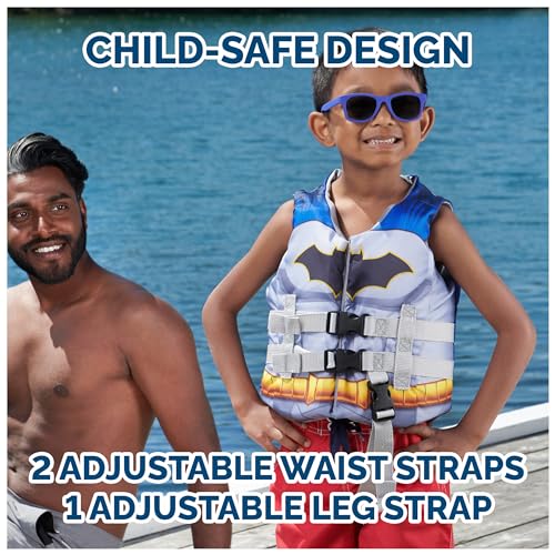 Image of SwimWays DC Batman Life Jacket for Kids 33-55 lbs