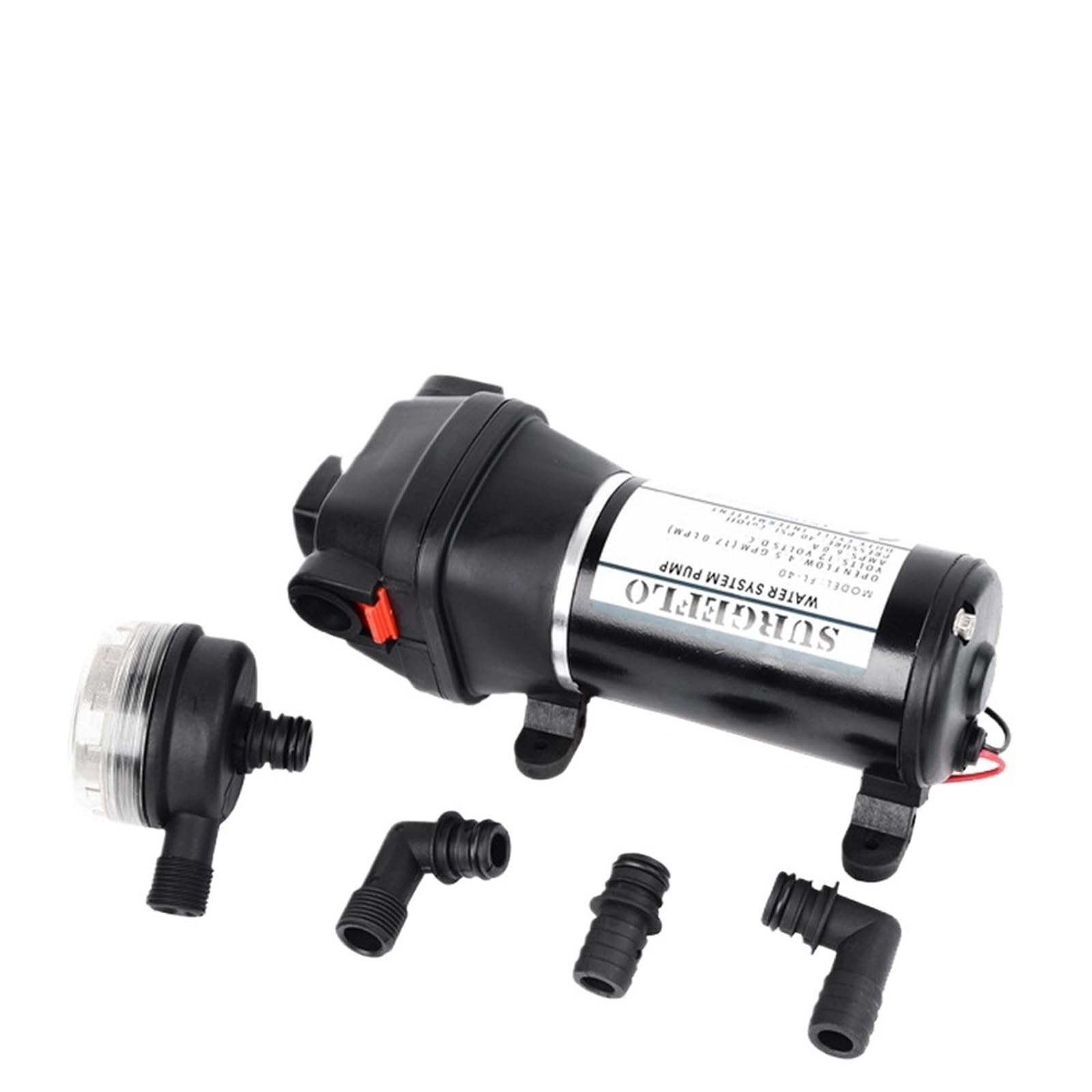 1 szt. Fl-40 Fl-44 12v 24v DC niskie ciśnienie 40 psi (2,8 bar) maksymalne podnoszenie 25 m elektryczna pompa membranowa do nawadniania kampera dopływ wody do samochodu (FL44 24V)