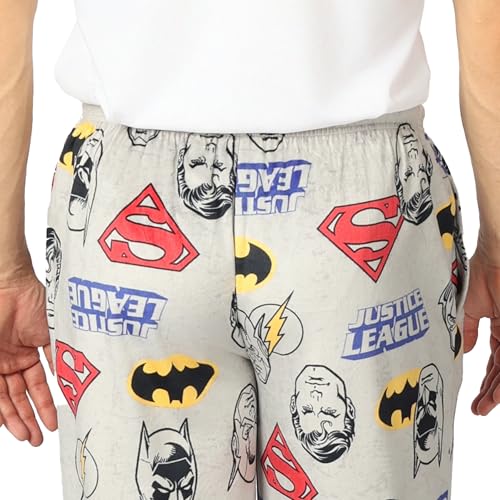 Justice League mens Pajama Pants, Lounge Bottoms With Drawstring, Ultra-soft & Comfortable4