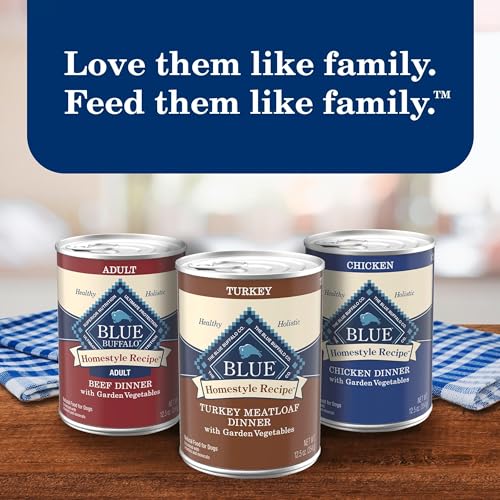 Blue Buffalo Homestyle Recipe Variety Pack Wet Dog Food, 12.5 oz, 6 ct | Chicken & Turkey (3 of Each), No Chicken By-Product, Corn, Wheat, or Soy - image 9