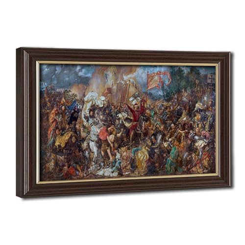Bataille de Grunwald Jan Matejko decoration murale grand format facile a suspendre