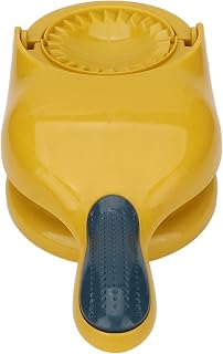 dumpling , labor saving 2 in 1 dumpling making tool dough pressing tool manual for restaur(yellow)