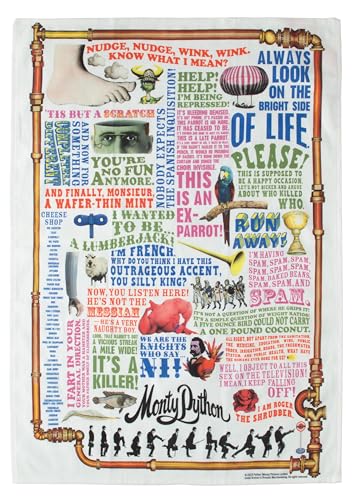 The Unemployed Philosophers Guild Monty Python Towel - 100% Cotton Flying Circus Themed Novelty...