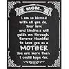 Mom I am so Blessed Chalkboard Look 11×14 Wall Art Sign Plaque Great Home Decor and Mothers Day or Birthday Gift Under 15