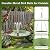 CaliDecor Hanging Solar Bird Bath Metal, Hanging Bird Bath with Solar Fountain for Outside, Hanging Birdbath Bubbler for Outdoors Backyard Patio Garden Decor, Green