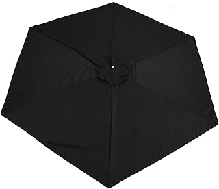 BIUDECO Capa De Guarda-chuva De Pátio Guarda-Chuva De Pátio Preto Guarda-Sol Para Automóveis Sombrillas Para Pátio Exterior Guarda-Chuva De Jardim Pano De Poliéster Preto Carro