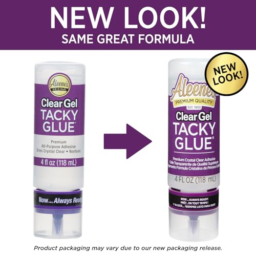 Aleene’s Always ready clear gel tacky glue 118ml, 4OZ, farblos
