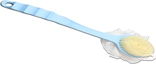 Long Handle Bath Brush for Gentle Body and Back Cleaning: Soft Bristles, Ergonomic Design, Improved Reach, for Thorough Cleaning and Improving Hygiene (blue brush)