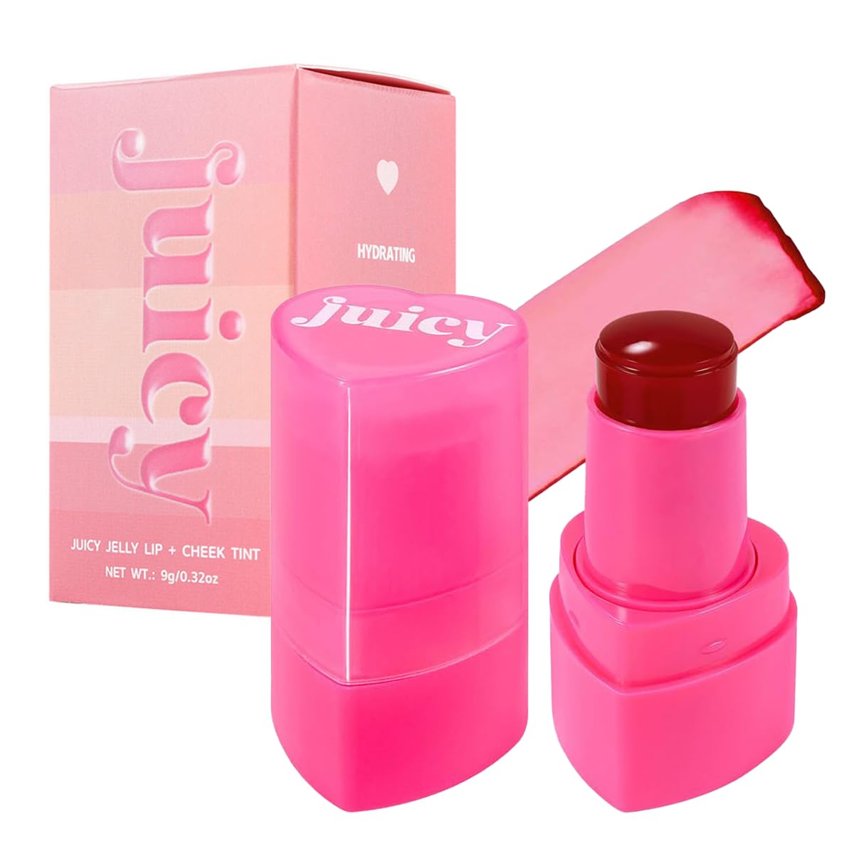 Cooling Water Jelly Tint Stick,Multi-Use Juicy Love Blush, 3-In-1cheek Blush & Eyeshadow & Lip Tinted Long-Lasting Moisture Stick,Bouncy Jelly Texture,Creates A Moist Watercolor Effect (#03, 0.32oz) Cooling Water Jelly Tint Stick,Multi-Use Juicy Love Blush, 3-In-1cheek Blush & Eyeshadow & Lip Tinted Long-Lasting Moisture Stick,Bouncy Jelly Texture,Creates A Moist Watercolor Effect (#03, 0.32oz)