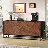 Design elegante e facile da pulire: l'elegante combinazione di colori con cornice nera e frontale in legno si adatta perfettamente a arredi moderni, scandinavi o minimalisti. La base a pavimento rende la pulizia particolarmente facile.