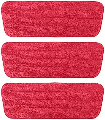 TreeLen 3 Packs Microfiber Mop Pads Spray Mop Refill Replacement Heads Wet/Dry Floor Cleaning Refill Mop Pads Compatible with Bona Floor Care System,Rubbermaid Reveal Spray Mop,Libman,Cxhome,Norwex