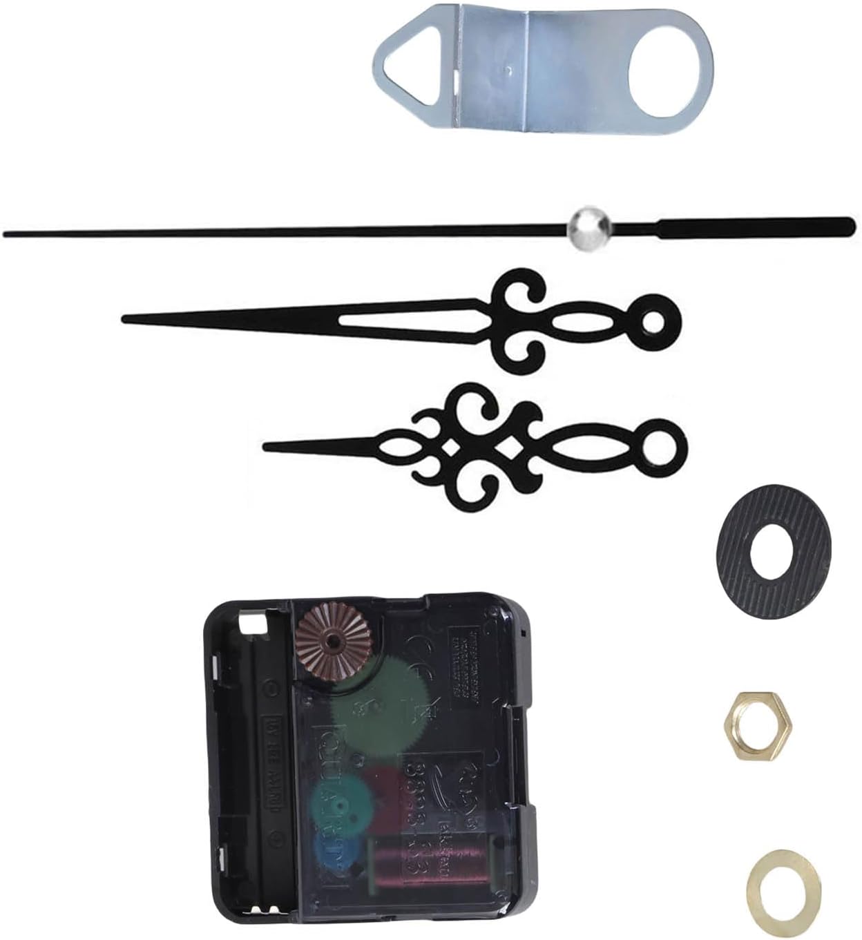 Quiet Clock Mechanism Movement Kit with Antique Arrow Clock Hand, Easy Installation and Replacement for Dwall Clocks