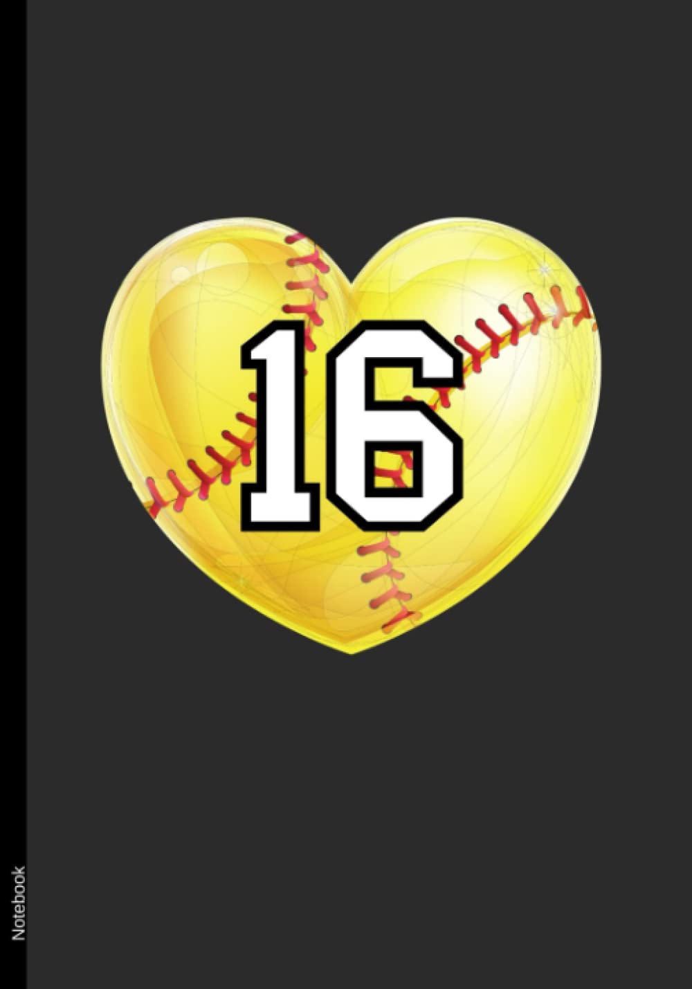 Notebook #16: Softball Lucky Favorite Number Composition Notebook | 110 College Ruled Pages