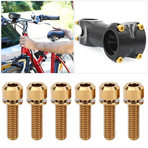 Parafuso de fixação de braçadeira de tubo durável, parafuso de haste portátil de bicicleta leve, par