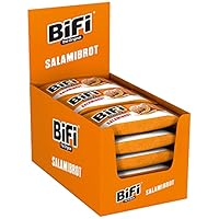 BiFi Original Salamibrot - 16er Pack (16 x 55g) - Salami trifft würziges Sauerteigbrot - für Unterwegs, im Büro oder beim Sport - mit Pfeffer, Koriander und Knoblauch