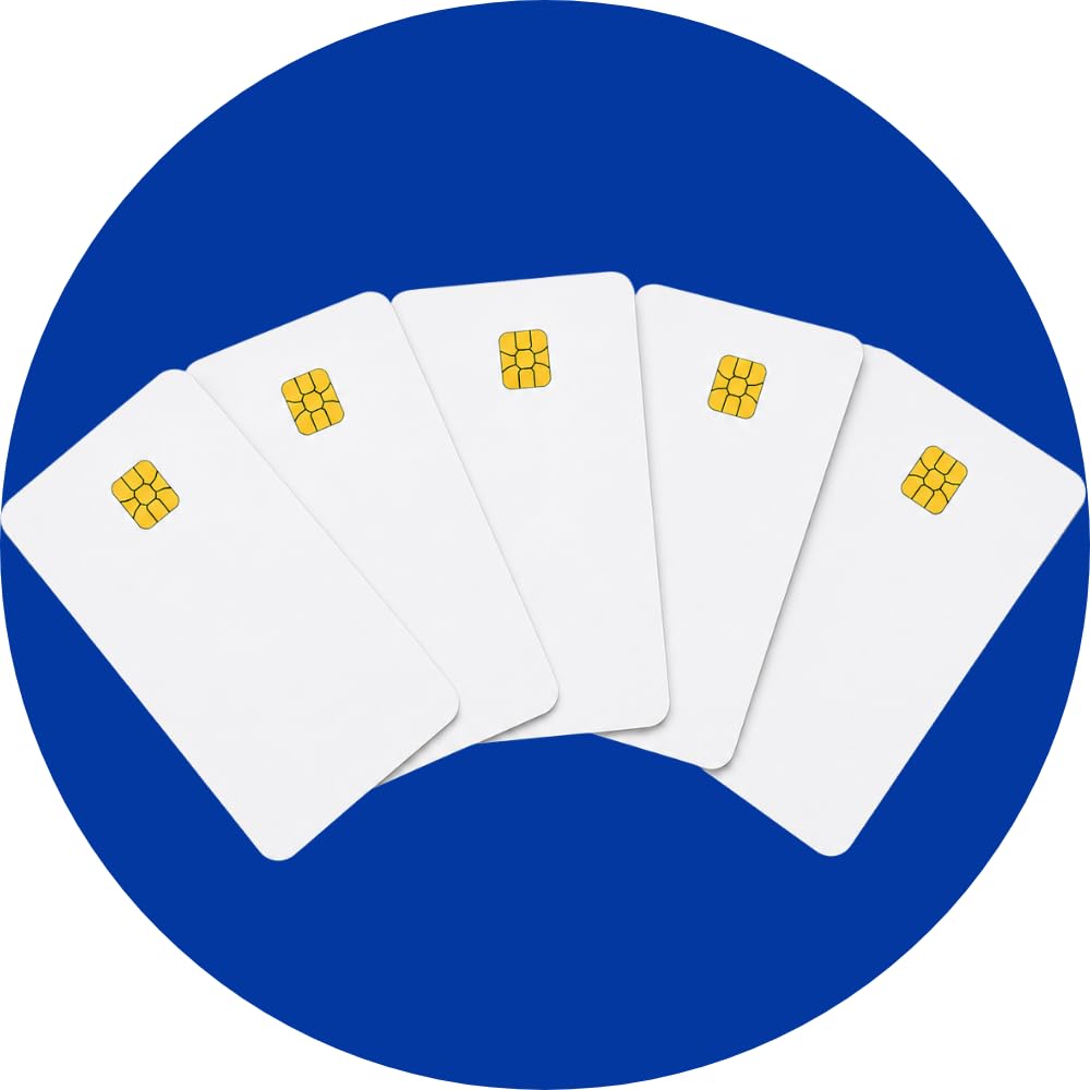 PVC Chip Cards for Inkjet Printers - Pack of 50 -1