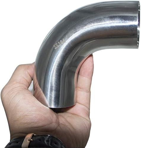 Miniatura 6 de Codo de Mandril de 90 Grados de Acero Inoxidable de 2" - Pared 16GA.065" - Tramo de 1.5" - Tubería de Codo de Escape de Acero Inoxidable SS304 para