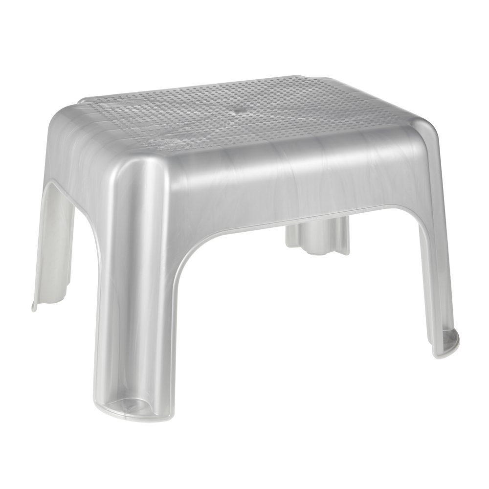 Keepper Taburete 36,5 x 30 x 24 cm, PP, Srebrny