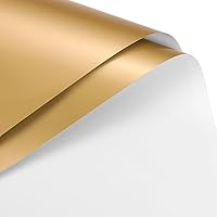 Vista 13 de MECCANIXITY 10 piezas de papel de regalo de flores de doble cara amarillo-verde + champán de 22.8 x 22.8 pulgadas, impermeable para suministros