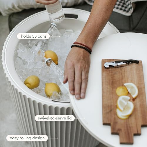 Image of Veradek Cooler Side Table - Outdoor Cooler Table and Ice Chest