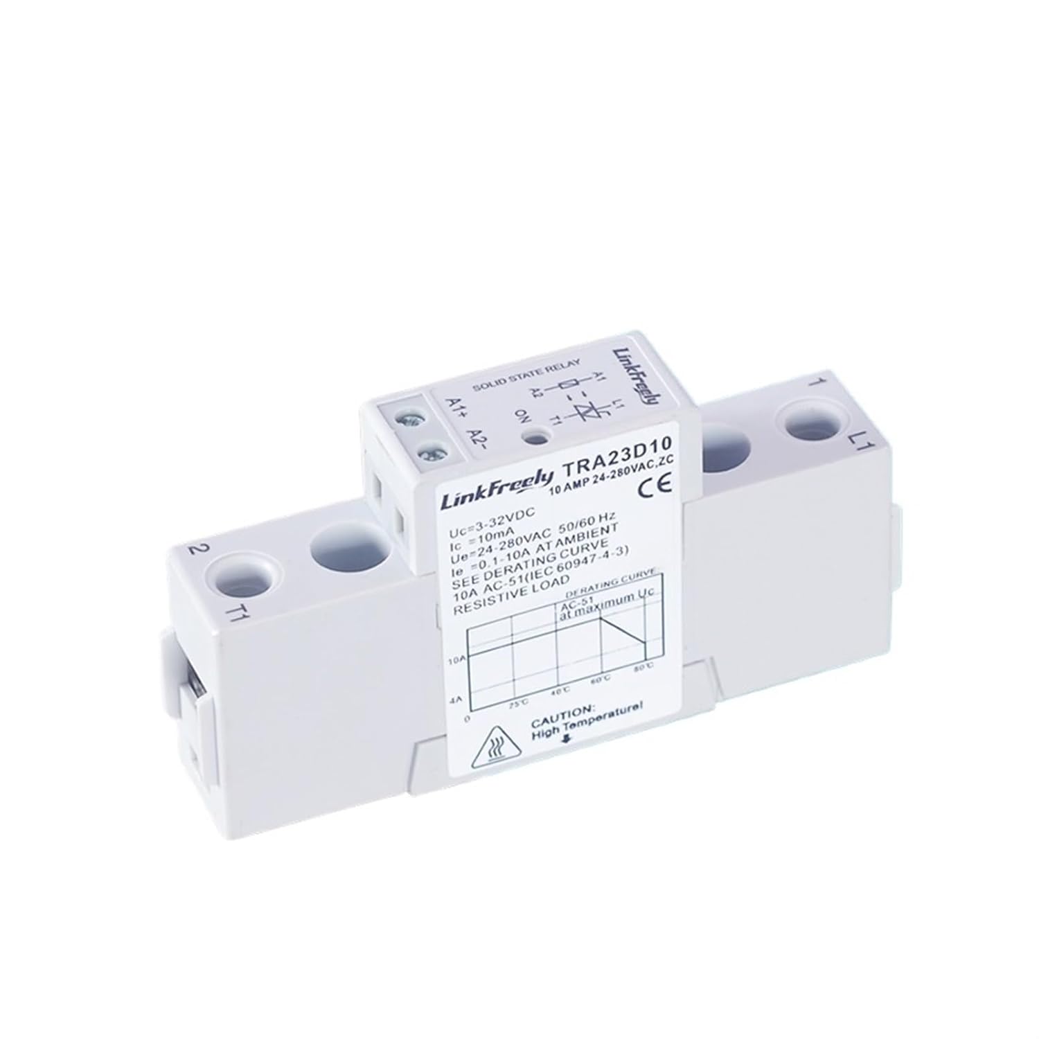 Mini Solid State Relay Board Module SSR Control AC 5V 12V 24VDC Input 220V 250V AC Output Electric Relay Switch Din(10A)