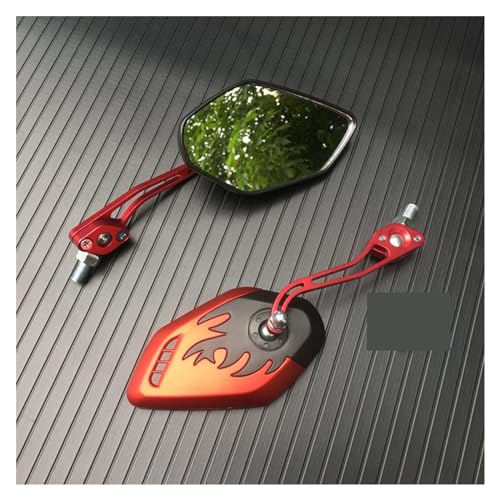 Espejos retrovisores universales de motocicleta de 8/10mm con rotación 360 para scooter