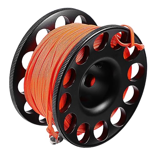 Bobine de plongée en aluminium TOYANDONA avec câble noir pour plongeur