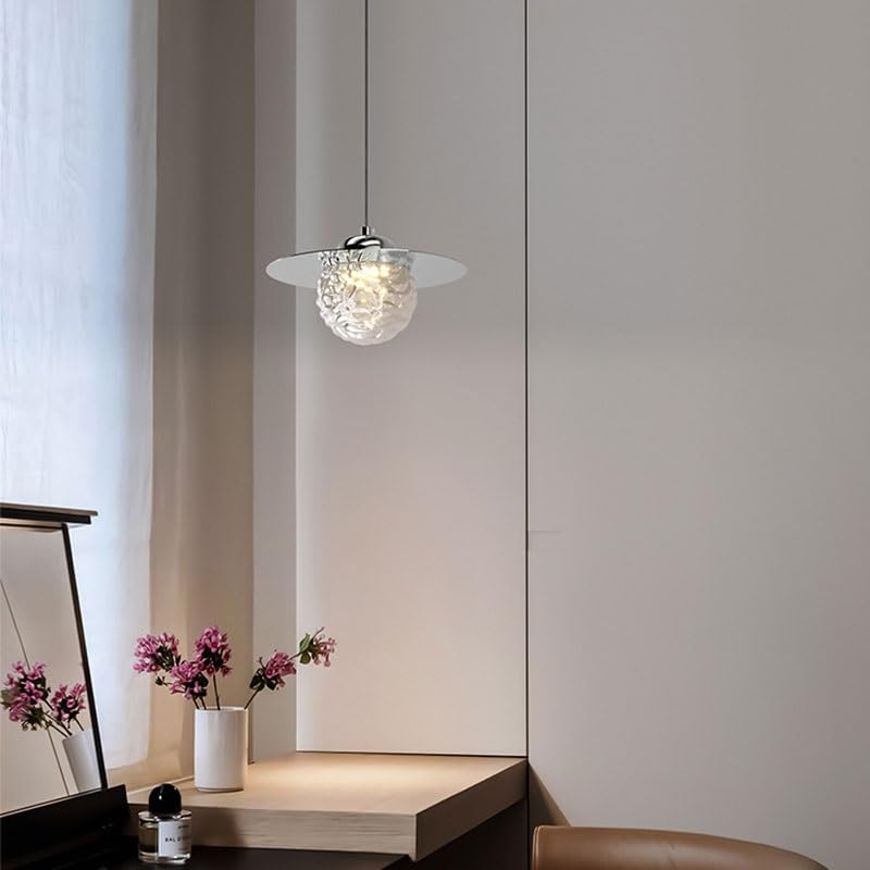 Lampe suspendue en verre LED 3 couleurs pour îlot de cuisine