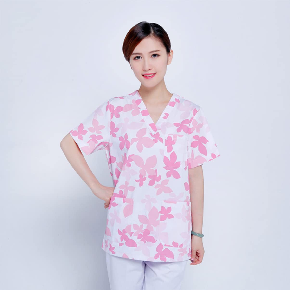 SHERCHPRY 1 Set Postpartum Kit Scollo a V Scrub Top Donne Abiti Acero Scrubs Giacche per le Donne Giacca per le Donne