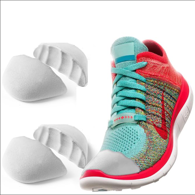 2 Pair Toe Filler Inserts, Toe Inserts for Shoes Too Big, Fillers Insert Adjustable Shoe Filler, Heel sliping Make Shoes Fit,for Both Men and Women (One to Two Sizes Bigger)