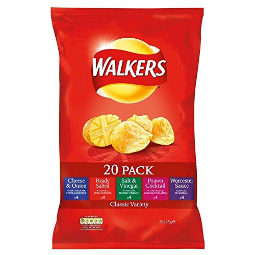 Walkers Crisps - Classic Variety (20x19g) 歩行者のポテトチップス - 古典的な多様性（ 20X19G ）のサムネイル