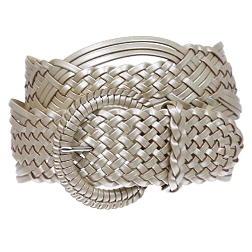 2" (50 mm) Genuine Leather Braided Woven Belt2