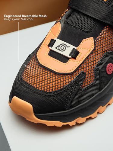 Image of The Souled Store Rovers: Men and Boys Low Top Streetwear Fashion Trainer Engineered Breathable Mesh Rugged Chunky Sole Velcro Strap Closure Lightweight Mules