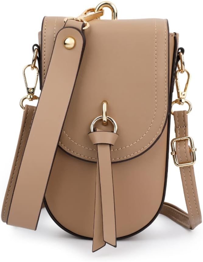 Sunwel FashionTrendy Cell Phone Bag 5 Card Slots Mini Crossbody Bag Phone Purse Detachable Wristlet for Women Girls