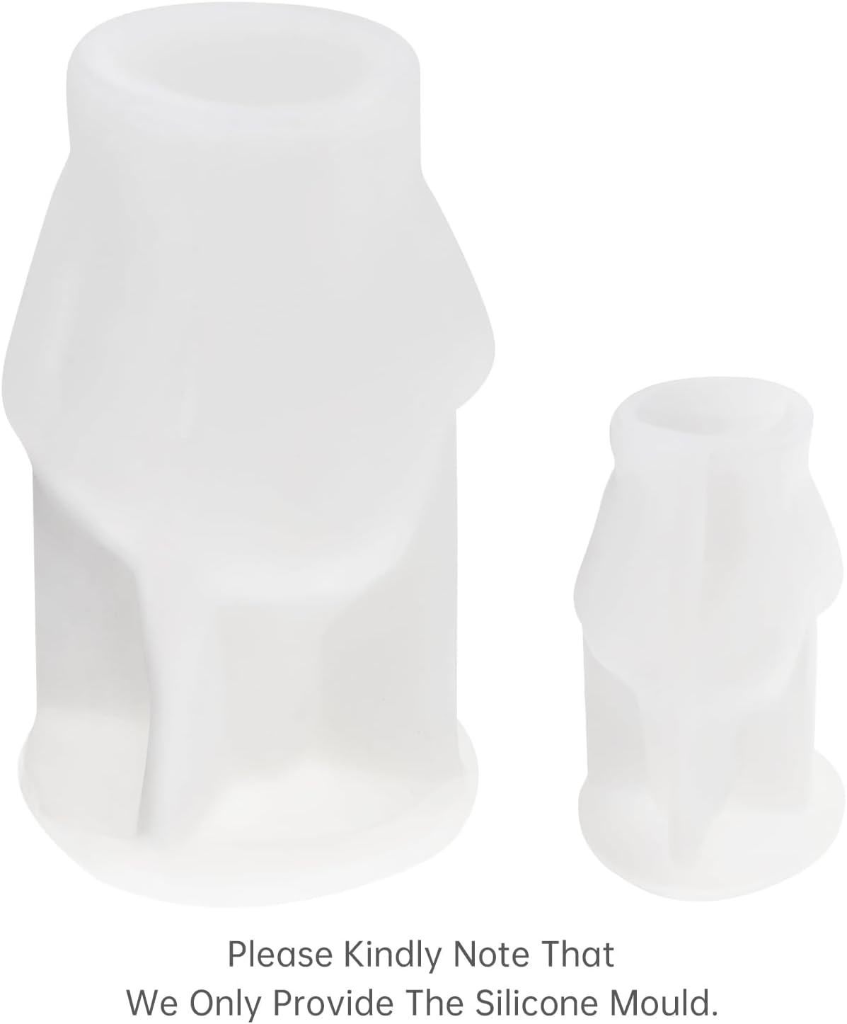 3D Hand Shaped Mold, Middle Finger Gesture Silicone Candle Molds, Resin Casting Pillar Mould, Soap Aromatherapy Home Decorations, Gypsum Clay Crafts Making (3.8 & 7.4 inch, Middle Finger)