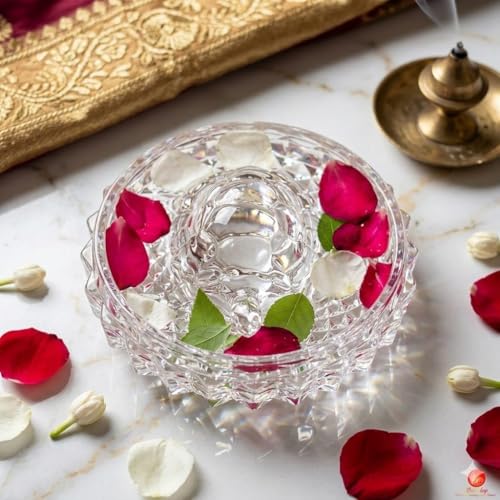 Image of SAUDEEP INDIA Vastu Feng Shui Crystal Turtle Tortoise with Plate for Good Luck, Wealth & Prosperity | Free Couple Rakhi for Bhaiya Bhabhi | Raksha Bandhan Gift & Home Decor Combo
