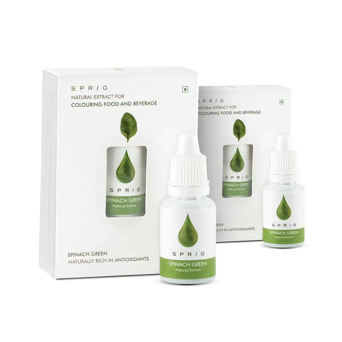 Sprig Natural Extracts for Colouring Food and Beverage | From Real Spinach Leaves| Fresh Green Colour | Plant-based Natural Food Colour | Edible| Use for Baking, Add color to Cake Icing, Pastries, Sweets, Gravy | Vegan | No Chemical additives | 15 ml (B0993HJW98) Amazon Price History, Amazon Price Tracker