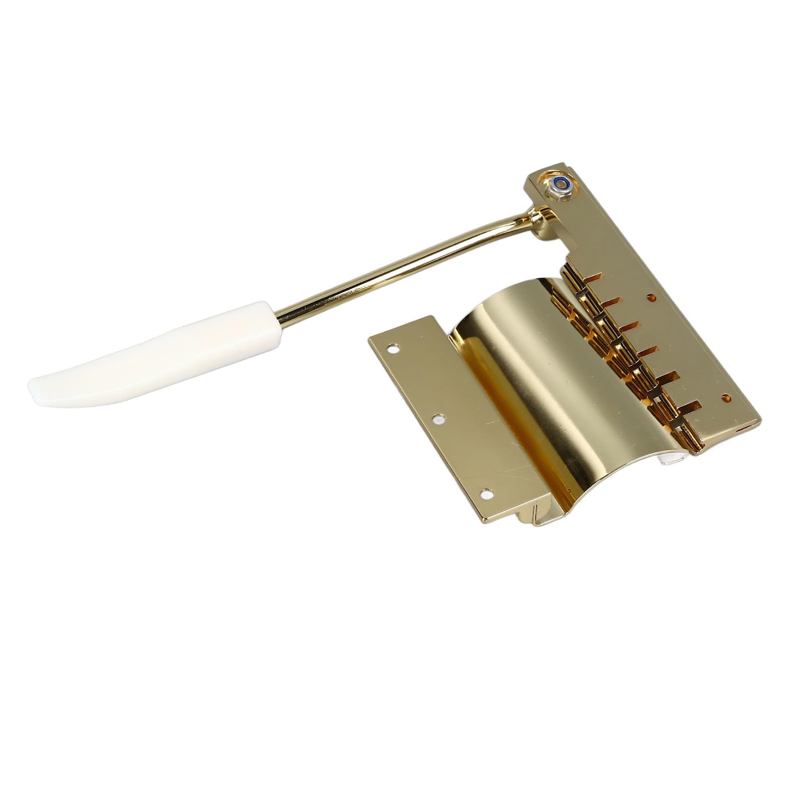 Ponte tremolo di chitarra elettrica con barra di ampiezza regolabile Struttura precisa Struttura in metallo stabile per la serie SG Guitarre elettriche (Colore dorato)