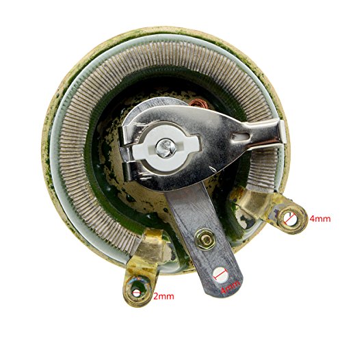 Saim Potenciômetro de cerâmica reostato 100 W 100 Ohm variável cônico tampa do potenciômetro enrolad