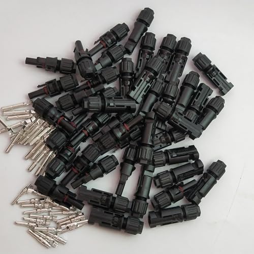 Conectores solares macho y hembra para paneles con compatibilidad de 2,5 a 6mm2 3
