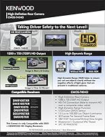 Kenwood CMOS-740HD 1280p High Definition Heck- und Frontkamera, für die Verwendung mit DMX9720XDS – Ansicht 4