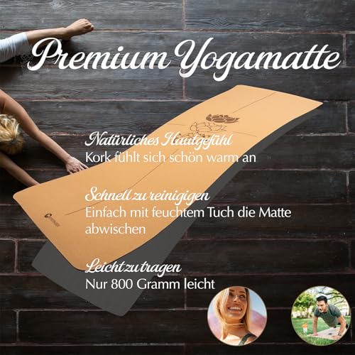 Yogamatte-Kork-Personalisierbar-von-SPORTS-HERO-Yoga-Matte-Kork-rutschfest-mit-Wunschgravur-100-nachhaltig-schadstofffrei-183-x-61-x-05-cm-Individuelle-Wunschgravur-Personalisierbar | Dealmeister.io Alt tag für bilder post titel