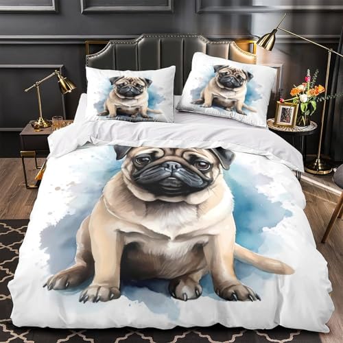 Housse de couette microfibre super douce pour peau sensible king